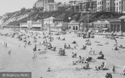 Sands And West Cliff c.1955, Bournemouth