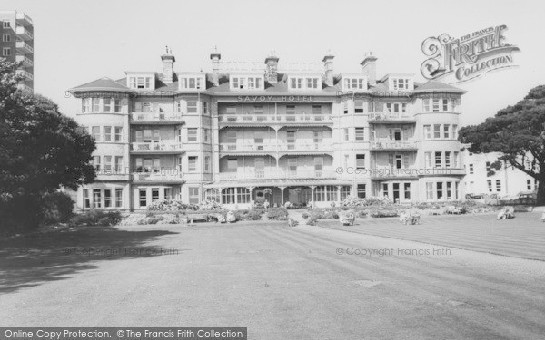 Photo of Bournemouth, Savoy Hotel, West Cliff c.1960