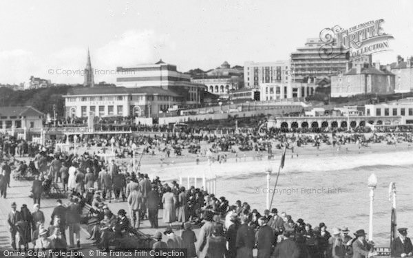 Photo of Bournemouth, Seafront From The Pier c.1935