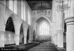 St Michael's Church Interior 1892, Bournemouth