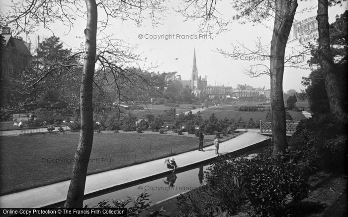 Photo of Bournemouth, St Peter's Church From The Gardens c.1900