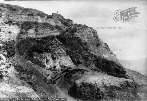 Photo of Bournemouth, Steps Chine 1887