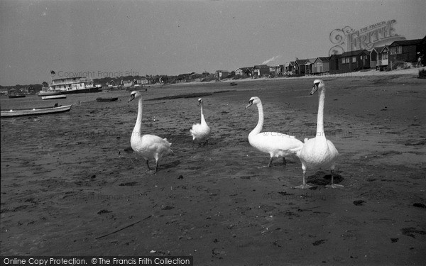 Photo of Bournemouth, Swans On The Beach 1937