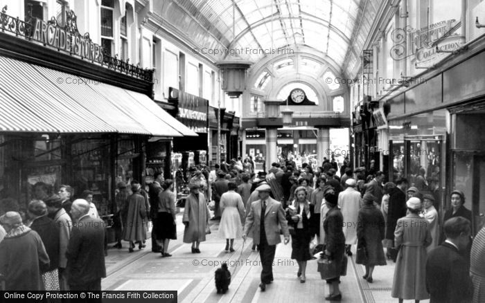 Photo of Bournemouth, The Arcade c.1955