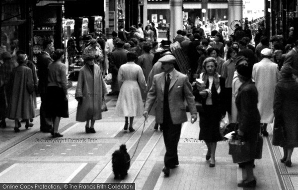 Photo of Bournemouth, The Arcade c.1955