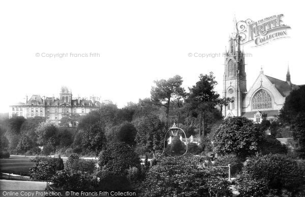Photo of Bournemouth, The Gardens And Mont Dore Hotel 1897