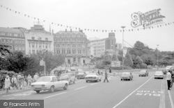 The Square Towards Old Christchurch Road c.1977, Bournemouth
