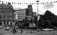 The Square Towards Old Christchurch Road c.1977, Bournemouth