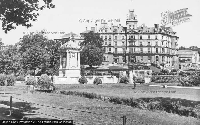 Photo of Bournemouth, Town Hall And War Memorial c.1950
