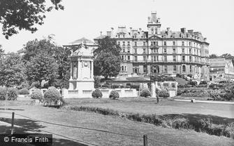 Bournemouth, Town Hall and War Memorial c1950