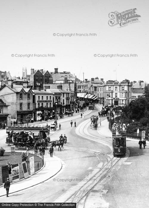 Photo of Bournemouth, Trams In The Square 1904