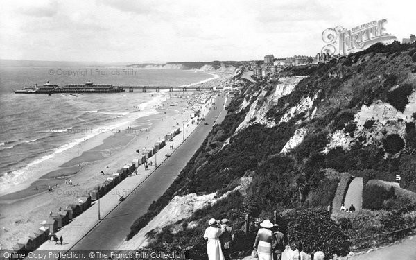 Photo of Bournemouth, View From Zig Zag Path 1922