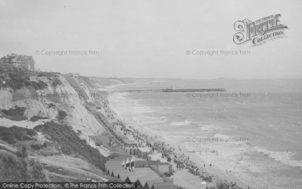 Photo of Bournemouth, West Cliff Looking East c.1955