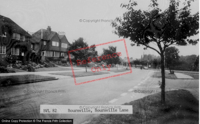 Photo of Bournville, Bourneville Lane c.1960