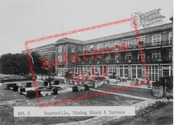 Dining Block And Terrace c.1950, Bournville