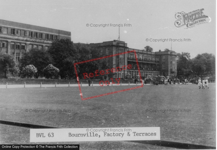 Photo of Bournville, Factory And Terraces c.1955