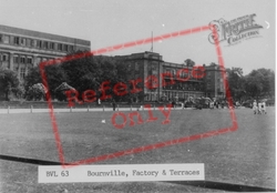 Factory And Terraces c.1955, Bournville
