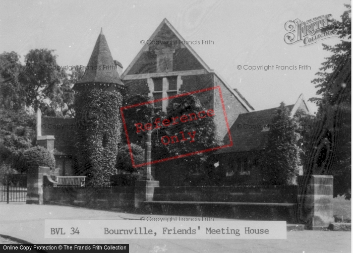 Photo of Bournville, Friends Meeting House c.1950