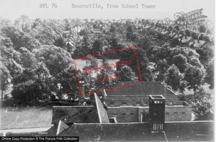 Photo of Bournville, From School Tower c.1955