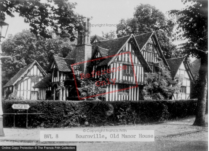 Photo of Bournville, Old Manor House c.1950