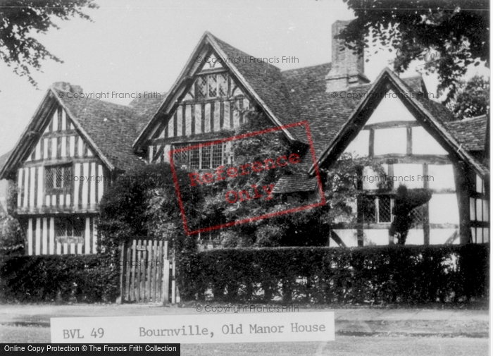 Photo of Bournville, Old Manor House c.1950