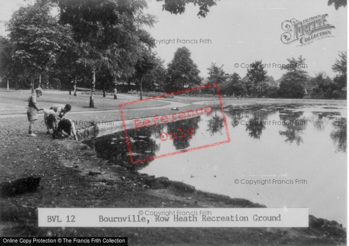 Photo of Bournville, Row Heath Recreation Ground c.1950