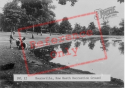 Row Heath Recreation Ground c.1950, Bournville