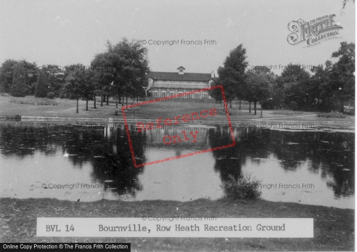 Photo of Bournville, Row Heath Recreation Ground c.1950