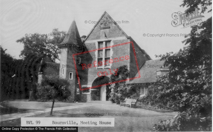 Photo of Bournville, The Meeting House c.1965