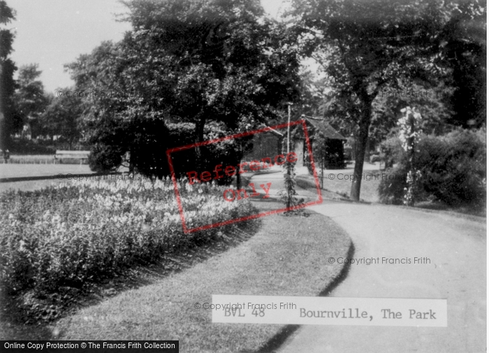 Photo of Bournville, The Park c.1950
