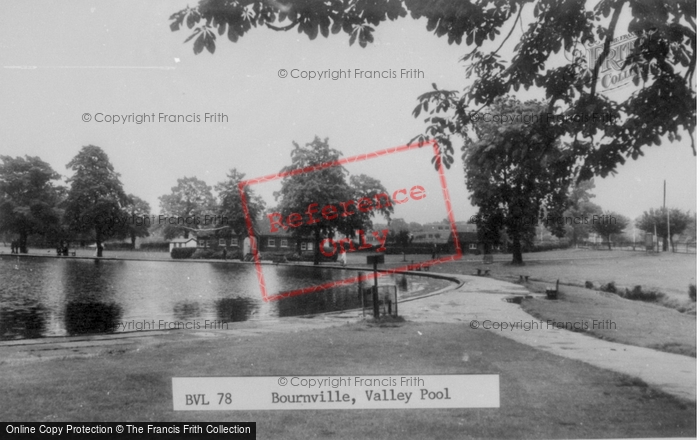 Photo of Bournville, Valley Pool c.1960