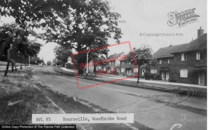 Photo of Bournville, Woodbroke Road c.1960