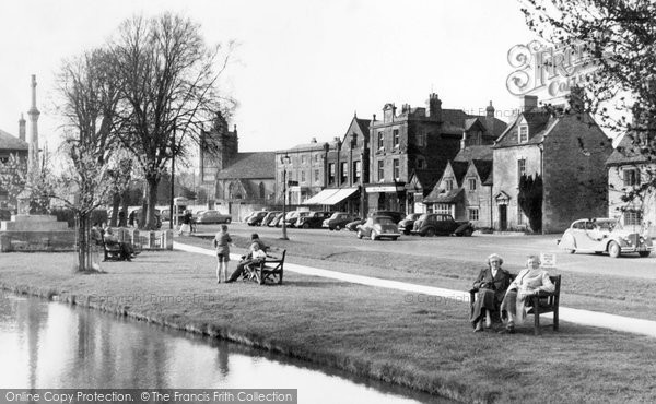 Photo of Bourton-on-the-Water, by the Windrush 1956