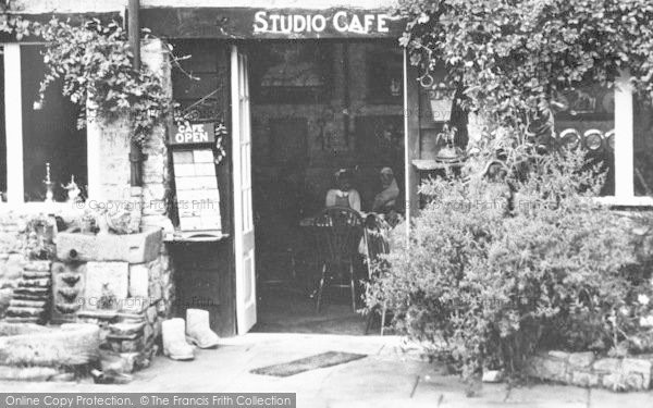Photo of Bourton On The Water, The Studio Café Entrance c.1955