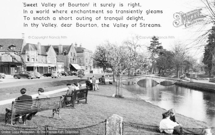 Photo of Bourton On The Water, View From The Memorial c.1955