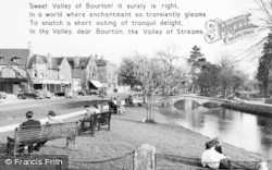 View From The Memorial c.1955, Bourton-on-The-Water