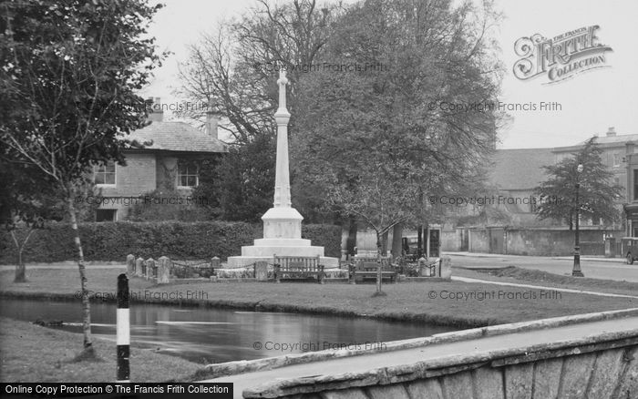 Photo of Bourton On The Water, War Memorial 1948