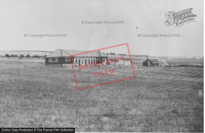 Photo of Boverton, Camp Hall And Huts c.1955
