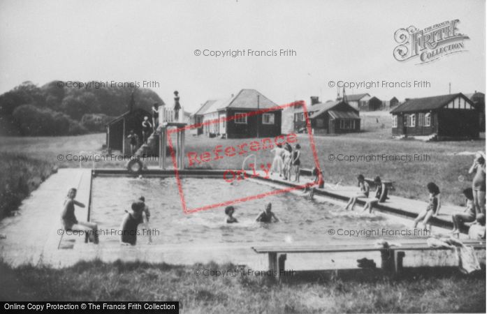Photo of Boverton, Camp, Swimming Pool c.1950