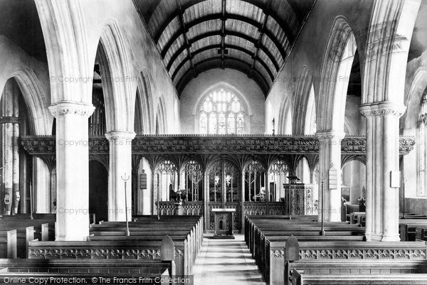 Photo of Bovey Tracey, Church Interior 1907