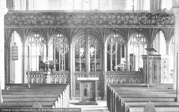 Photo of Bovey Tracey, Church Screen 1907