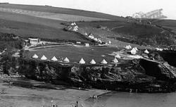 Bovisand, Tents On The Cliff 1925, Bovisand Bay