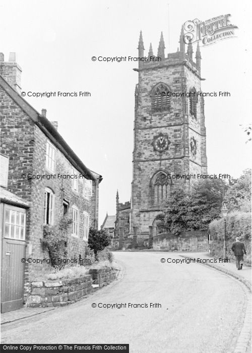 Photo of Bowdon, Church And Old Cottages c.1955