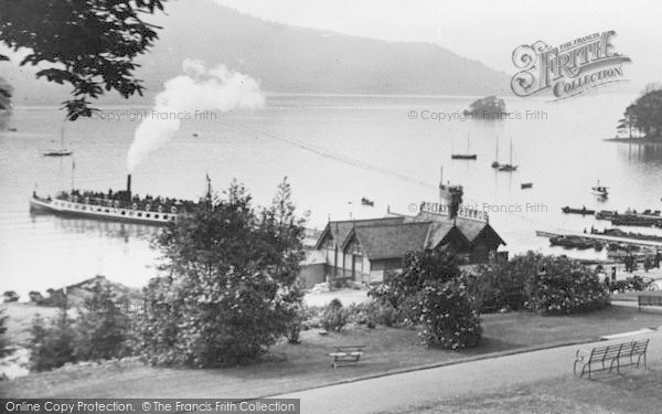 Photo of Bowness On Windermere, A Steamer Departing 1912