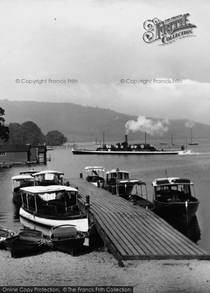 Photo of Bowness On Windermere, Boats And A Steamer1925