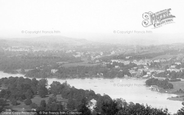 Photo of Bowness On Windermere, From Furness Fell 1896