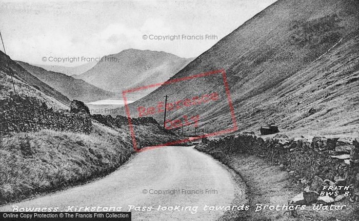 Photo of Bowness On Windermere, Kirkstone Pass Towards Brothers Water c.1955