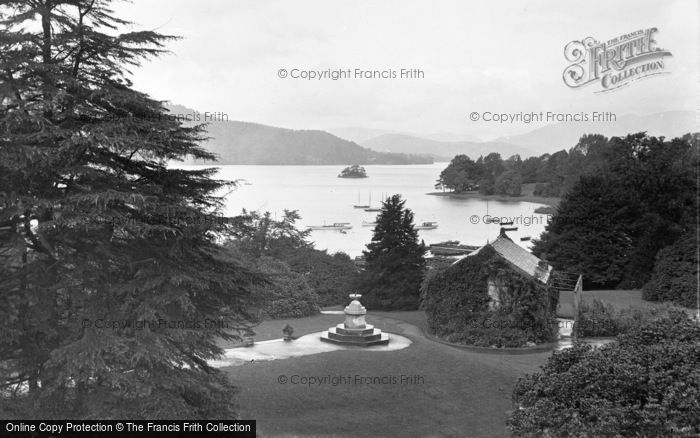 Photo of Bowness On Windermere, Lake Windermere From The Belsfield Hotel c.1955