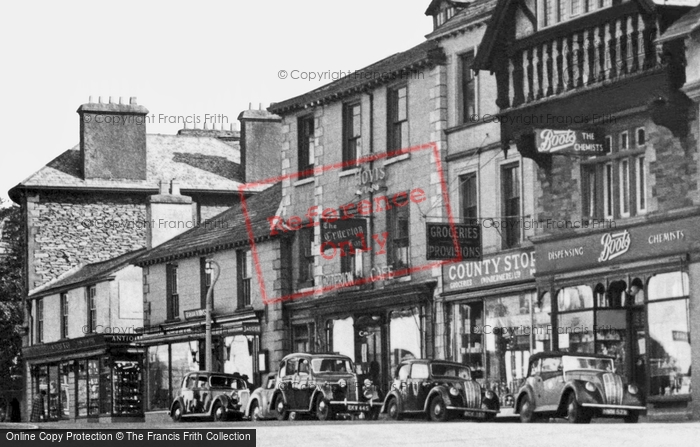 Photo of Bowness On Windermere, Shops In St Martin's Square c.1955