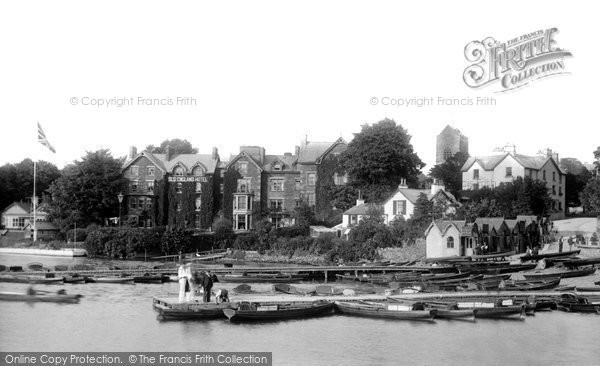 Photo of Bowness On Windermere, The Boat Station 1896